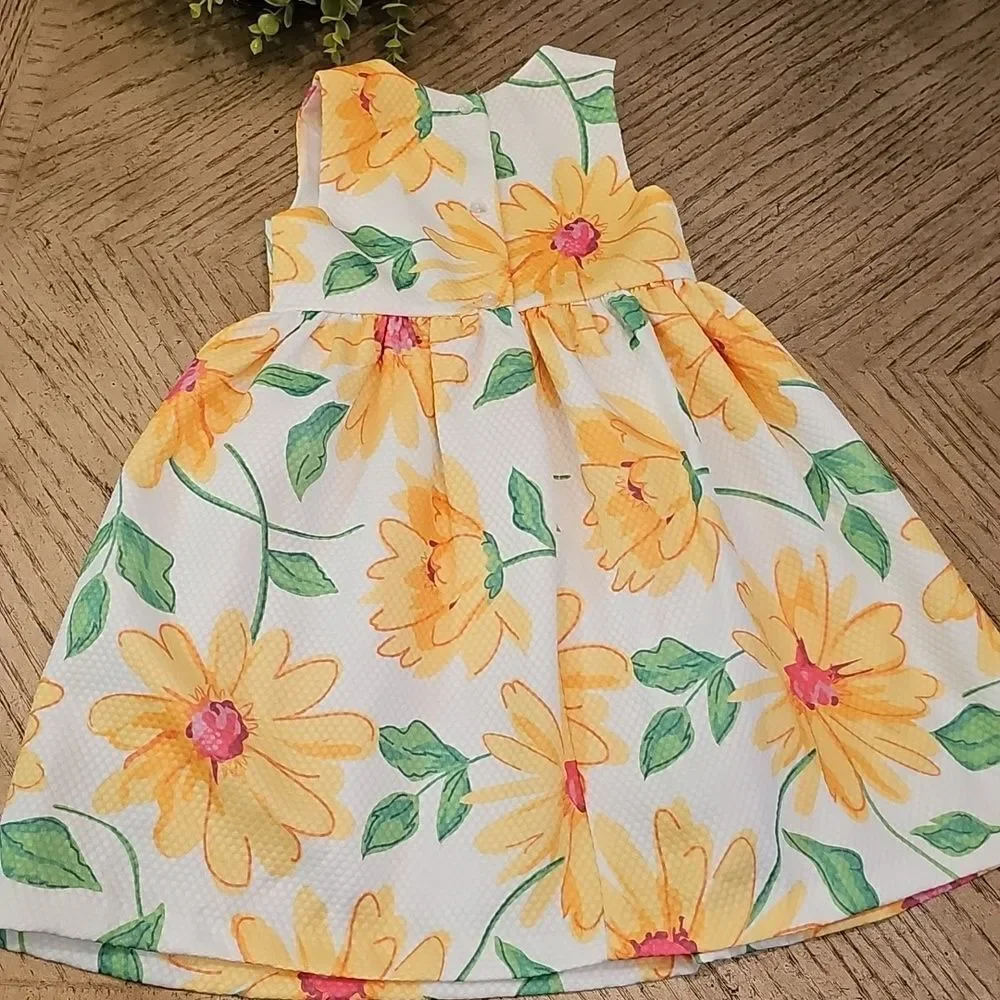 Floral Sunflower Dress Size 5 Bonnie Jean